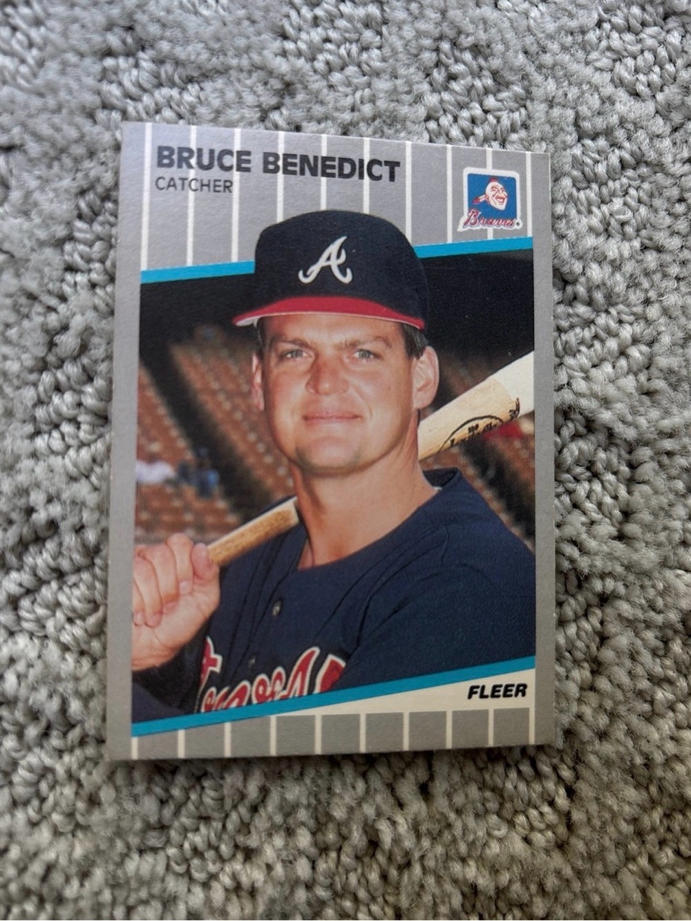 Bruce Benedict Fleer Baseball Card - Atlanta Braves